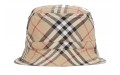 Burberry Bucket Children's Hat Vintage Check Cotton Archive Beige