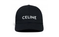 Celine Cotton Baseball Cap Black