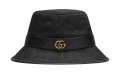 Gucci GG Canvas Bucket Hat with Double G Black