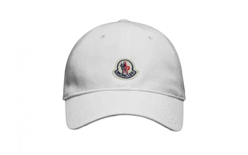 Moncler Logo Baseball Cap Optical White