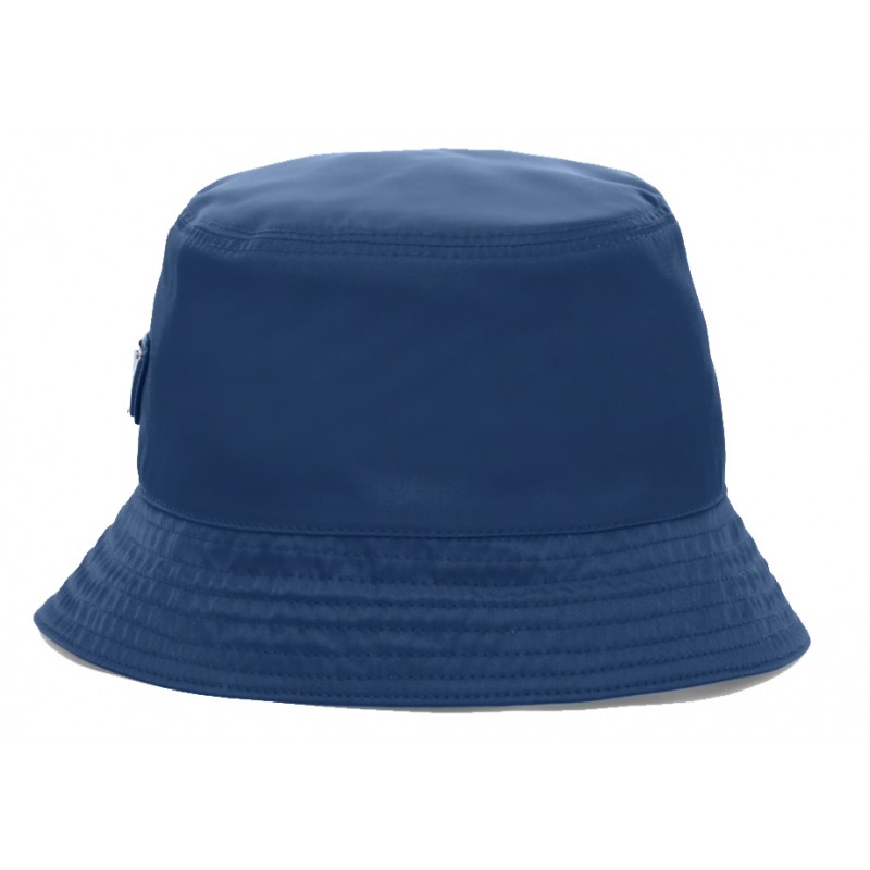 Prada Nylon Bucket Hat Bluette