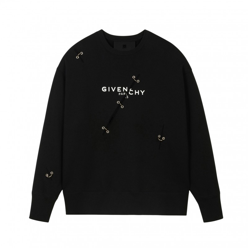 Givenchy Metal Details Oversized Sweatshirt Black
