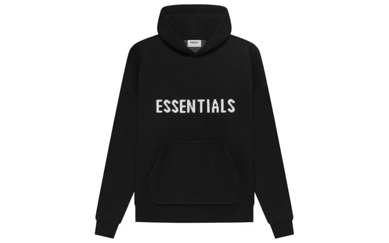 Fear of God Essentials Knit Pullover Hoodie (SS21) Black