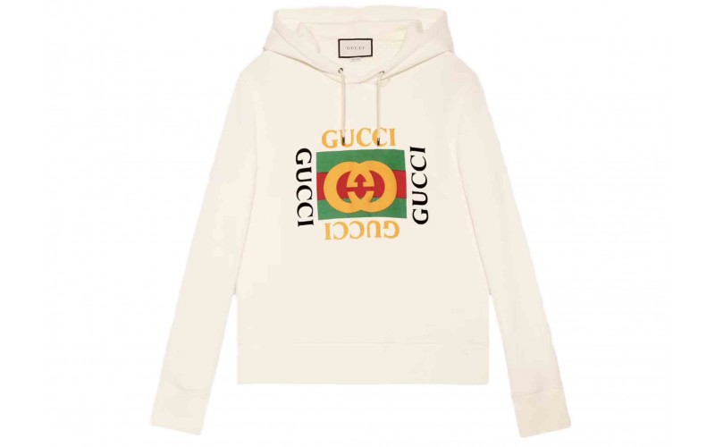Gucci Oversize Sweatshirt with Gucci Logo White