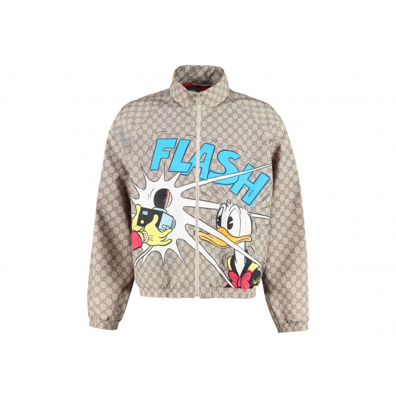 Gucci x Disney Donald Duck Monogram Techno Jacket Beige