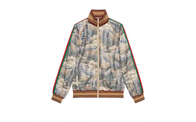 Gucci x The North Face Jacket Forest Print