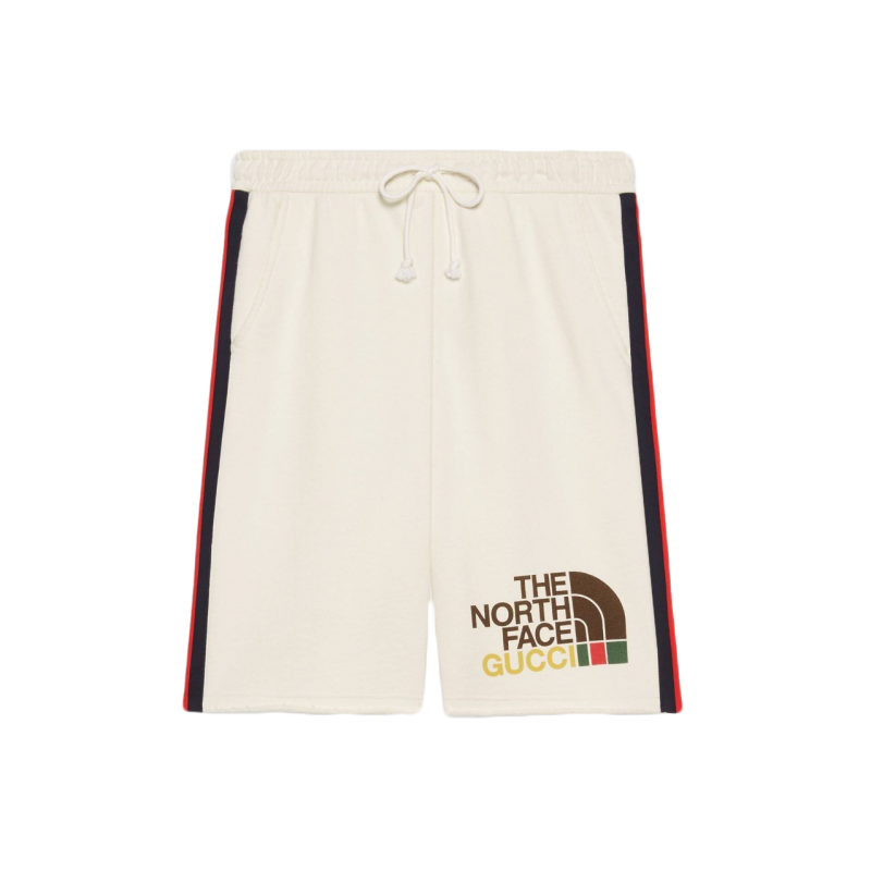 Gucci x The North Face Web Print Shorts Beige