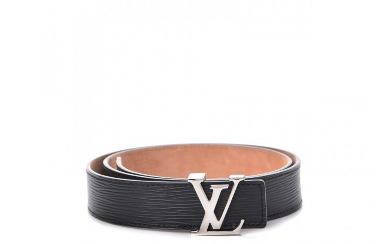 Louis Vuitton Belt LV Initiales Epi 1.25 Width Black