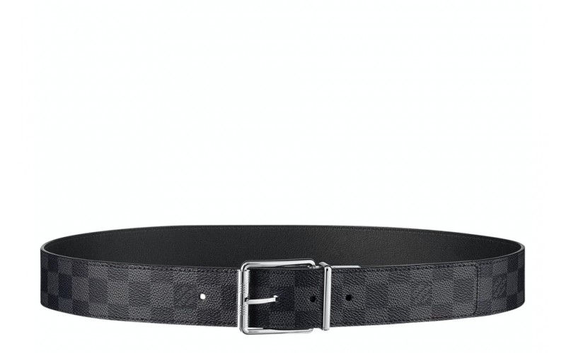 Louis Vuitton Belt Reversible Damier Graphite 40 MM Black Gray