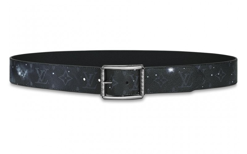 Louis Vuitton Reverso Reversible Belt Monogram Galaxy 40mm Black Multicolor