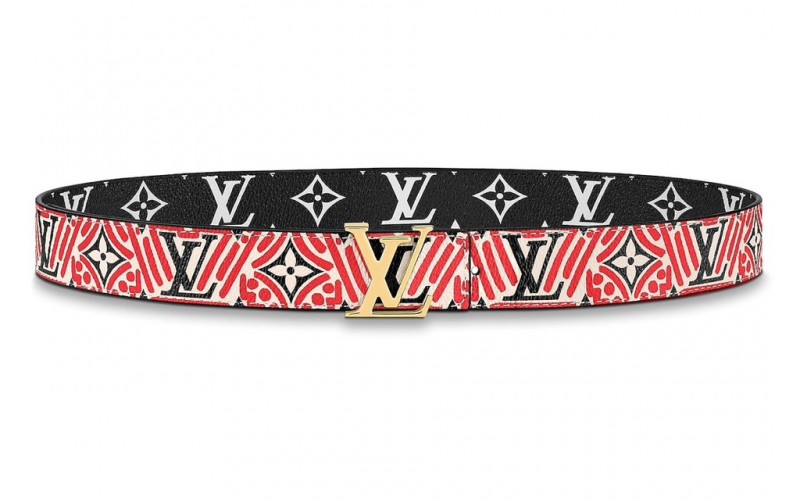 Louis Vuitton Crafty Iconic Reversible Belt 30MM Cream/Red