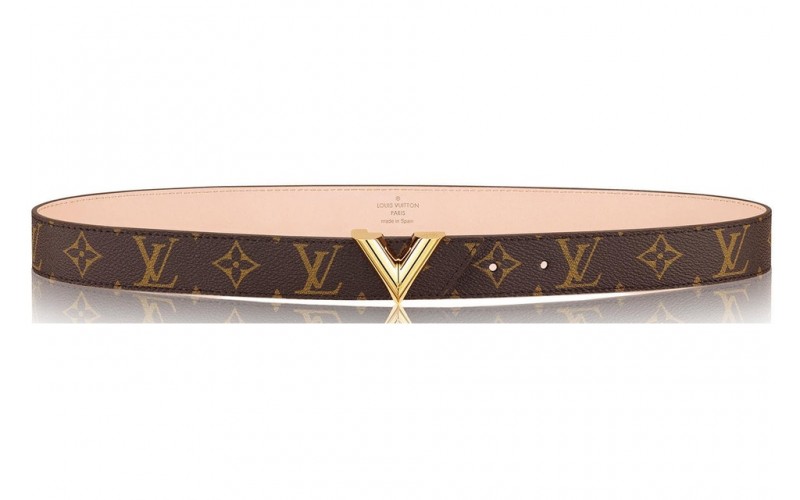 Louis Vuitton Essential V Belt Monogram 30MM Brown