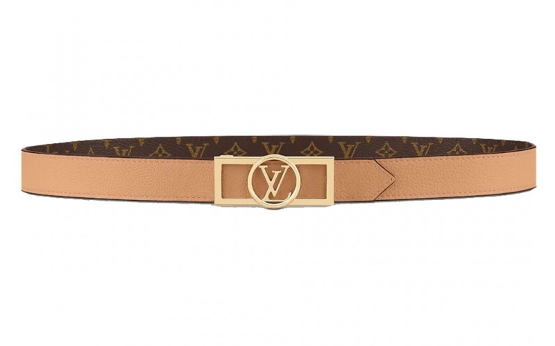 Louis Vuitton LV Dauphine 25MM Reversible Belt Arizona Beige