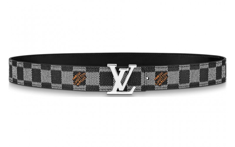 Louis Vuitton LV Initiales Reversible Belt Damier 30MM Black/White