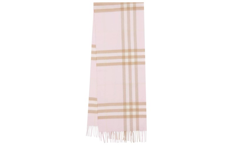 Burberry The Classic Check Cashmere Scarf Alabaster