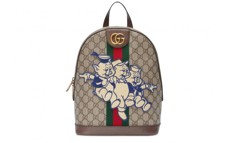 Gucci Ophidia GG Backpack Three Little Pigs Beige/Ebony