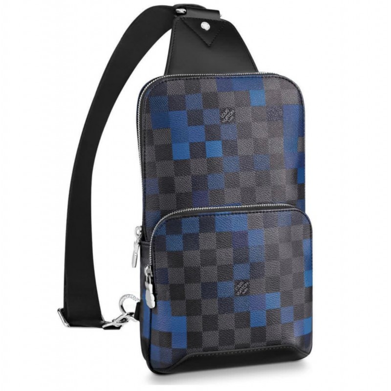Louis Vuitton Sling Bag Avenue Damier Graphite Pixel Blue