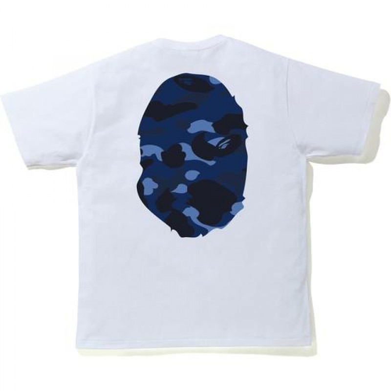 BAPE Color Camo Big Ape Head T-Shirt (SS20) White/Navy