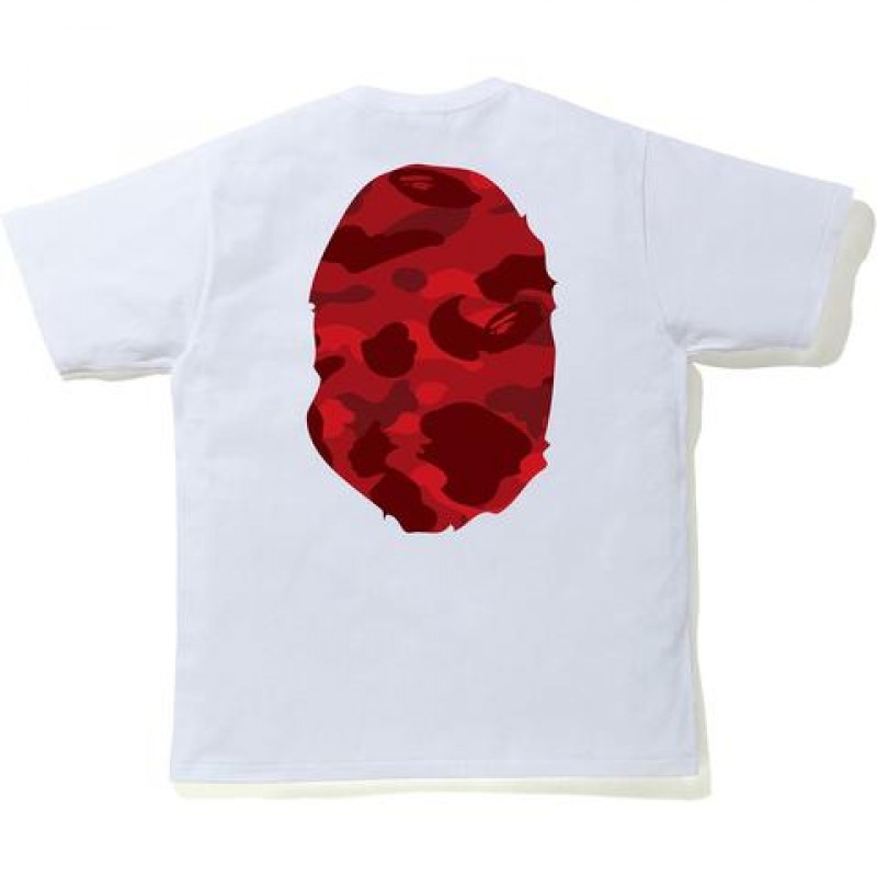 BAPE Color Camo Big Ape Head T-Shirt (SS20) White/Red