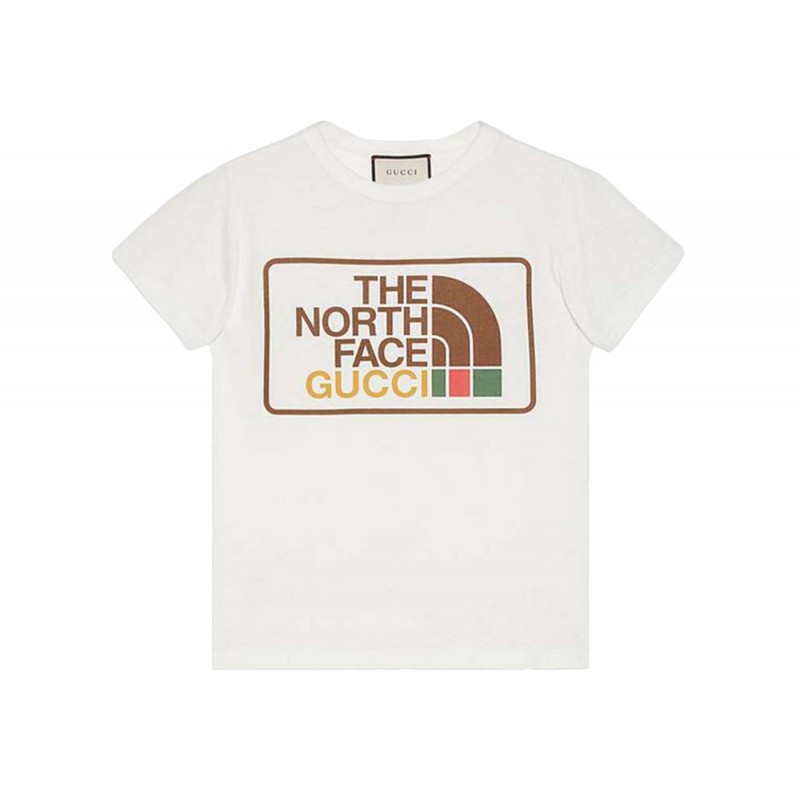 Gucci x The North Face Print Cotton T-shirt Beige