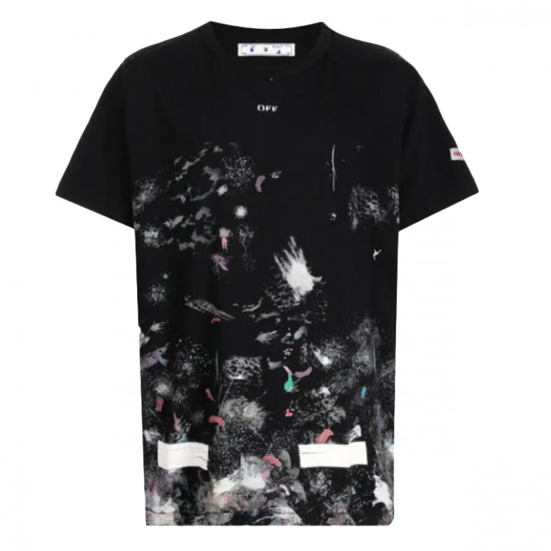 OFF-WHITE Galaxy Brushed T-shirt Black