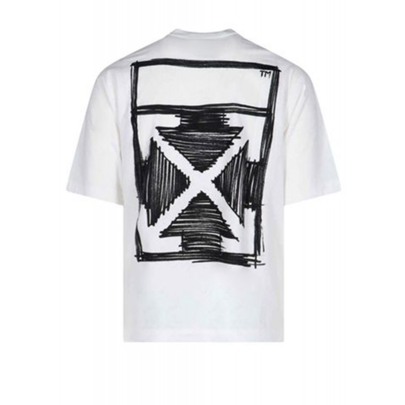 OFF-WHITE Sketch Arrows Logo T-Shirt White