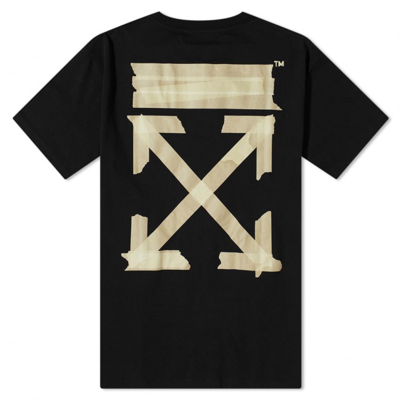 Off-White Oversized Tape Arrows T-shirt Black