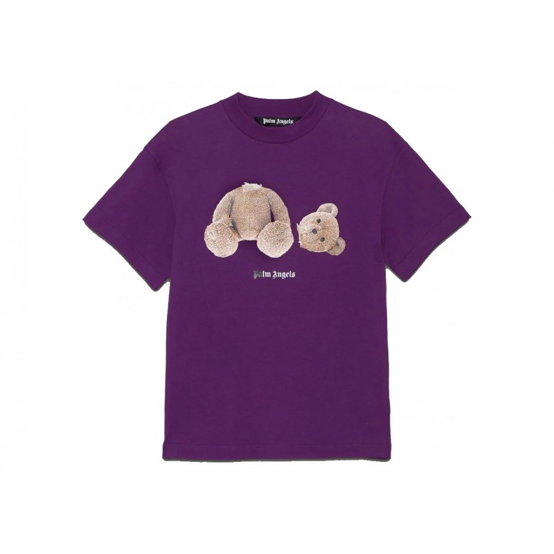 Palm Angels Bear Print T-shirt Purple