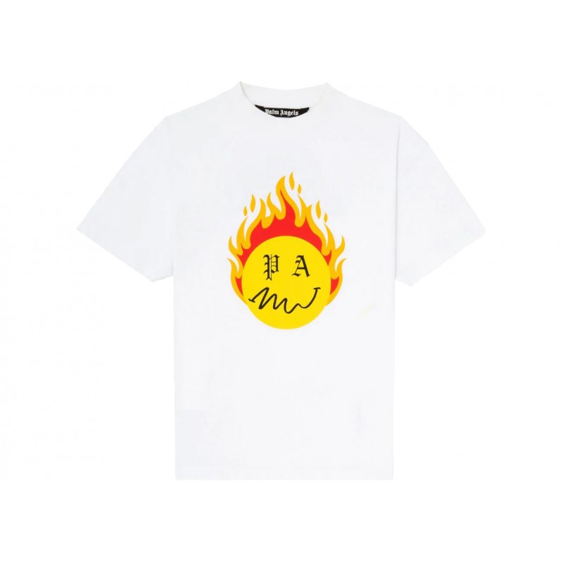 Palm Angels Burning Head T-shirt White