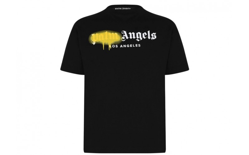 Palm Angels LA Sprayed Logo T-shirt Black
