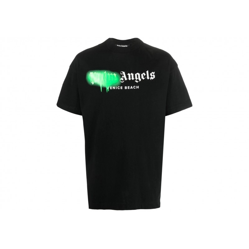 Palm Angels Venice Beach Sprayed Logo T-shirt Black